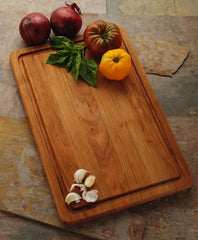 18"x12"x3/4" Cutting Board with Drip Tray