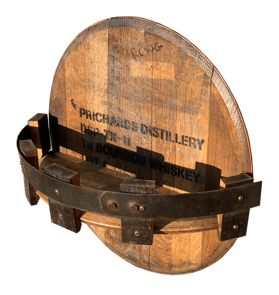 Bourbon Barrel Head Display