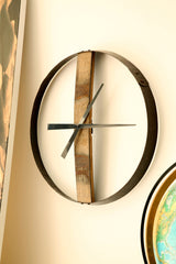 Bourbon Barrel Wall Clock