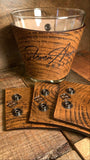 Classic Leather Wrap with Whiskey Glass